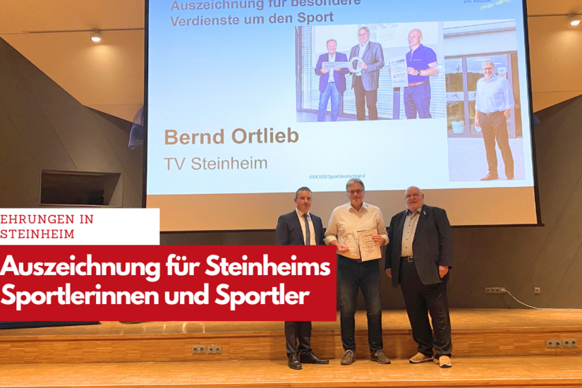 BESONDERE EHRE: Der ehemailige TV-Vorstand Bernd Ortlieb wurde für seine augezeichnet