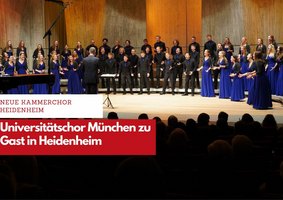 Der Universitätschor München gastierte auf Einladung des Neuen Kammerchors Heidenheim in der ausverkauften Waldorfschule und begeisterte das Publikum. | Foto: Natascha Schröm