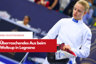 Nicht zufrieden mit ihrer Leistung war HSB-Fechterin Anna Jonas beim Aktiven-Weltcup in Legnano