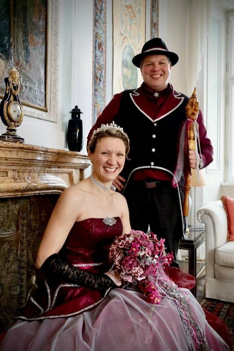 Das diesjährige Prinzenpaar vom Faschingsverein Dischingen: Prinzessin Katrin I und Prinz Martin I.