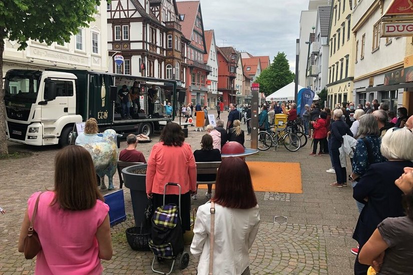 „Kultur in der City“ findet bis 25. September immer samstags von 11 bis 14 Uhr in Heidenheim statt.