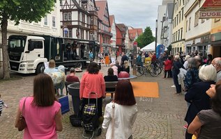 „Kultur in der City“ findet bis 25. September immer samstags von 11 bis 14 Uhr in Heidenheim statt. | Foto: Daniela Stängle
