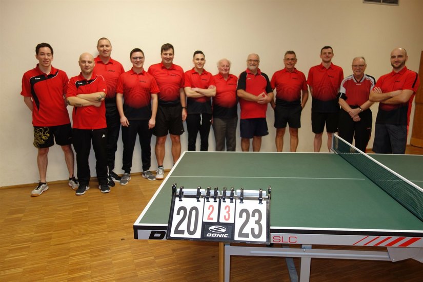 aktuelle Tischtennis Mannschaft des SV Bolheim