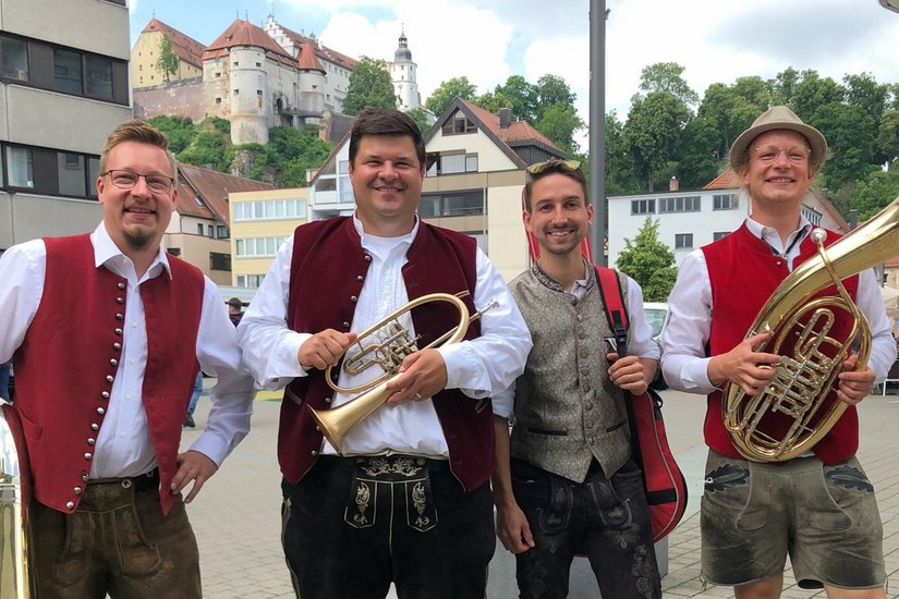 Die Erpfenhauser Dorfmusikanten Foto: Daniela Stängle