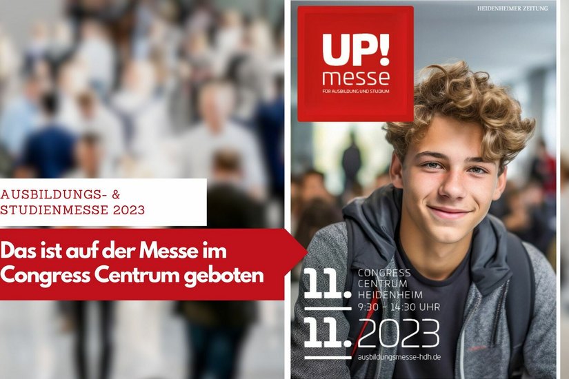 Mehr als 130 Aussteller präsentieren ihr Unternehmen auf der Ausbildungs- und Studienmesse 2023 im Congress Centrum Heidenheim.
