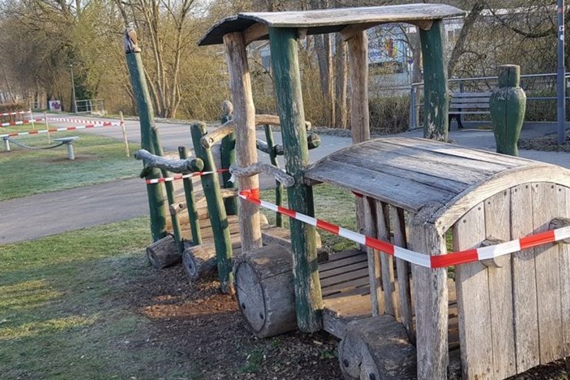 Spielplatz, Bolzplatz und Skaterpark am Brenzpark Heidenheim sind derzeit geschlossen.
