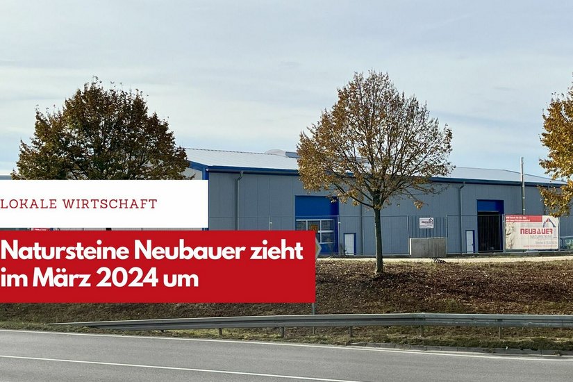 Der Neubau des Naturstein-Betriebs Neubauer liegt in Hermaringen direkt an der B492.