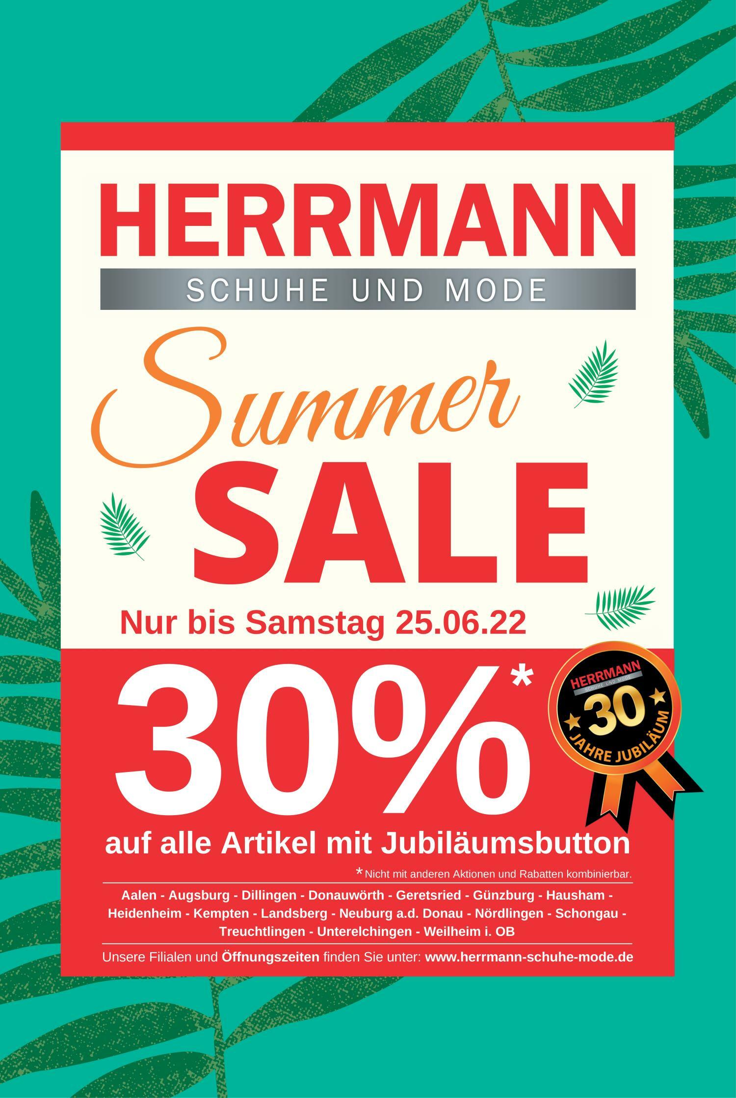 Anzeige Summer Sale