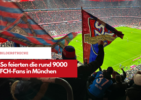 Rund 9000 Heidenheimerinnen und Heidenheimer waren beim Spiel des FCH in der Allianz Arena dabei.