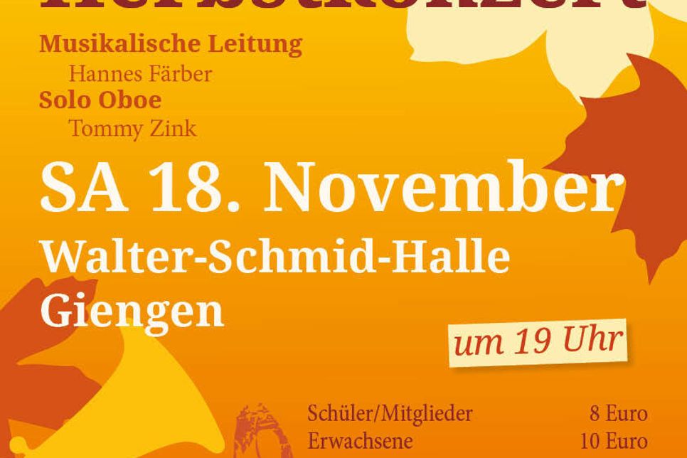 Herbstkonzert Stadtkapelle Giengen