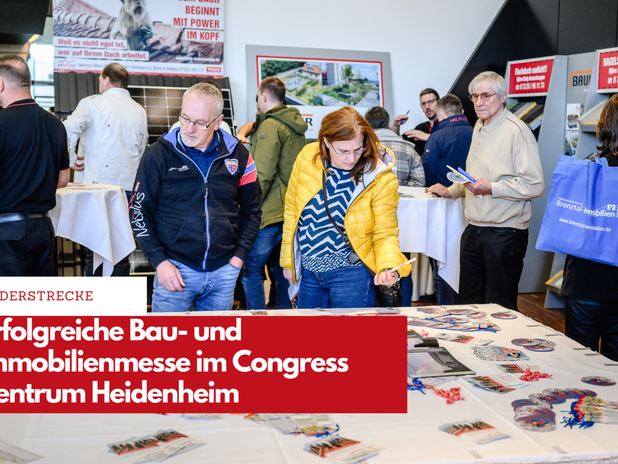 Die Bau- und Immobilienmesse in Heidenheim zog wiederholt viele Menschen auf den Heidenheimer Schlossberg.