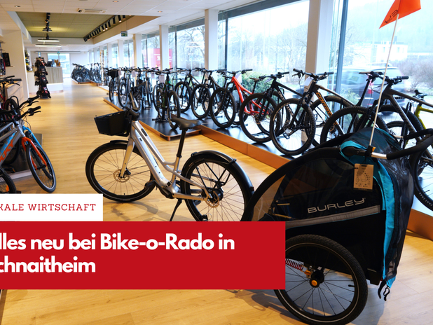 BLICK IN DEN VERKAUFSRAUM: Bei Bike-o-Rado in Schnaitheim wurde der komplette Betrieb einer optischen Auffrischung unterzogen.