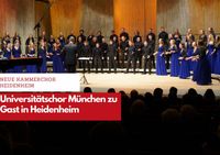 Der Universitätschor München gastierte auf Einladung des Neuen Kammerchors Heidenheim in der ausverkauften Waldorfschule und begeisterte das Publikum.
