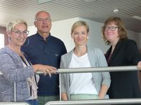 Vermittlungsfachkräfte U25: von links: Frau Adler, Herr Müller, Frau Kastler, Frau Stolz